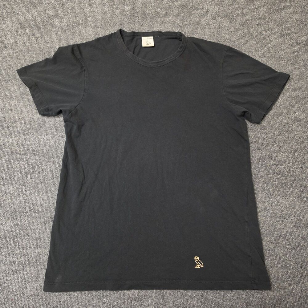 OVO Octobers Very Own Owl Drake Essential T-Shirt Mens Sz L Black Logo